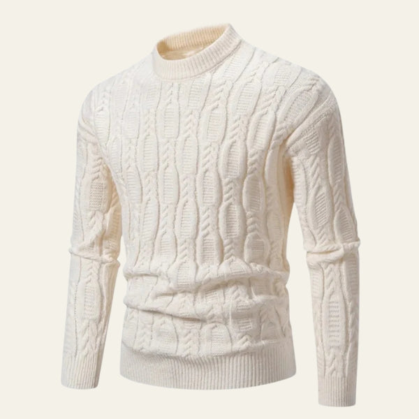 Men’s Cable Knit Crewneck Sweater