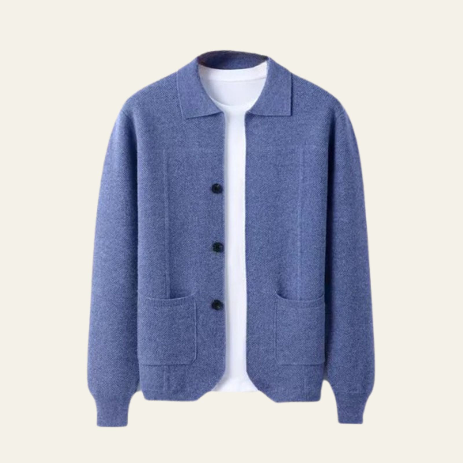 Men’s Merino Wool Overshirt | Button Front