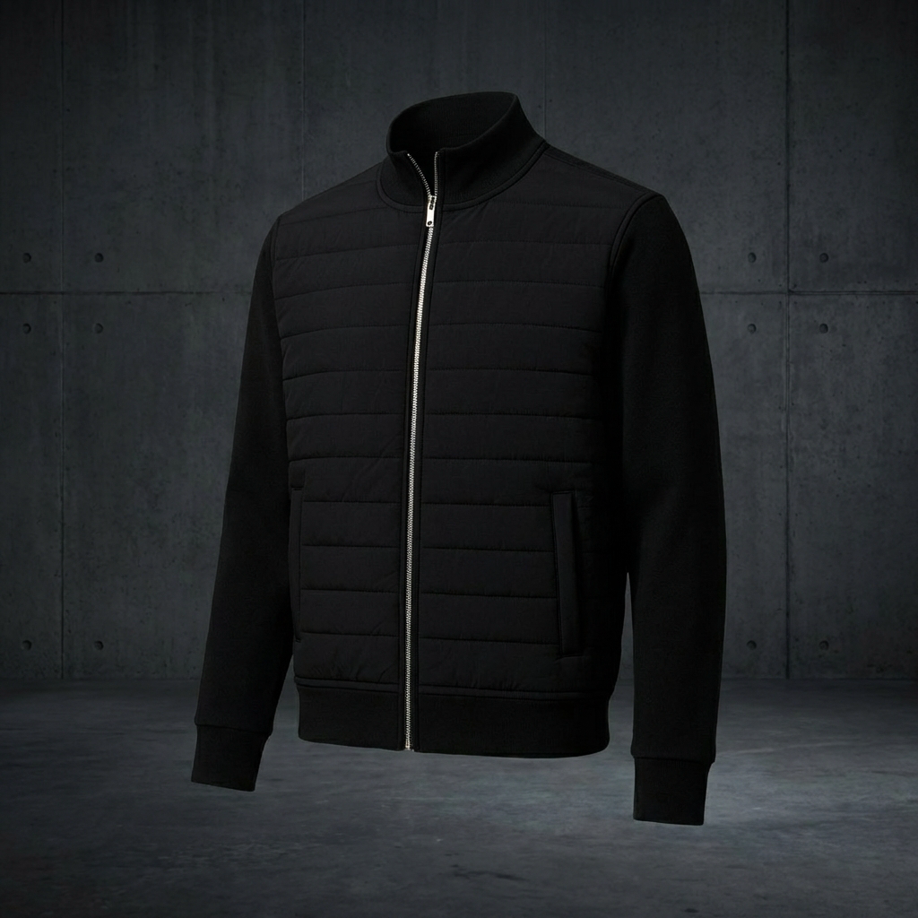 MEN’S JACKET | HYBRID PUFFER | JERSEY & WOVEN PANELS