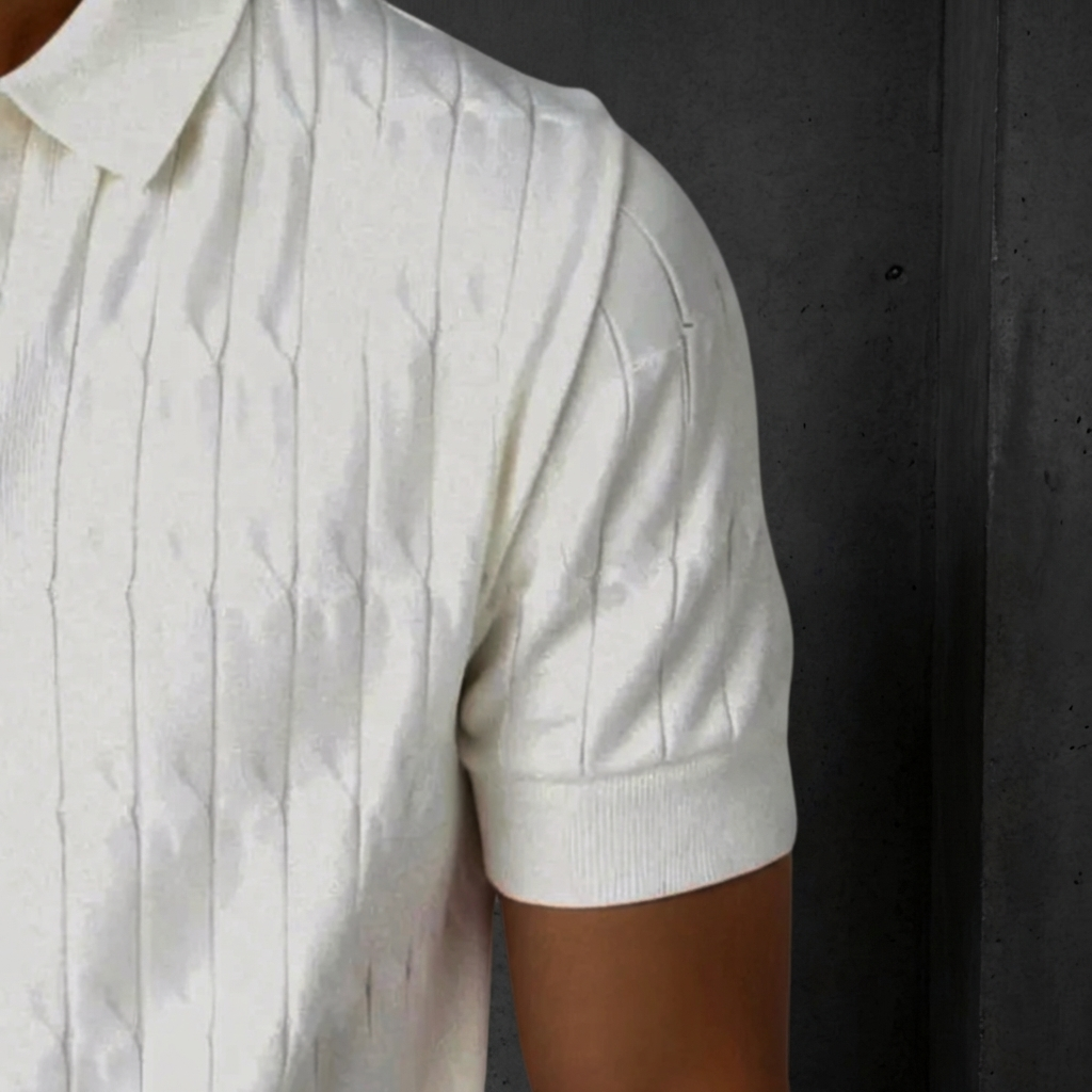 MEN’S POLO | TEXTURED KNIT | SHORT SLEEVE