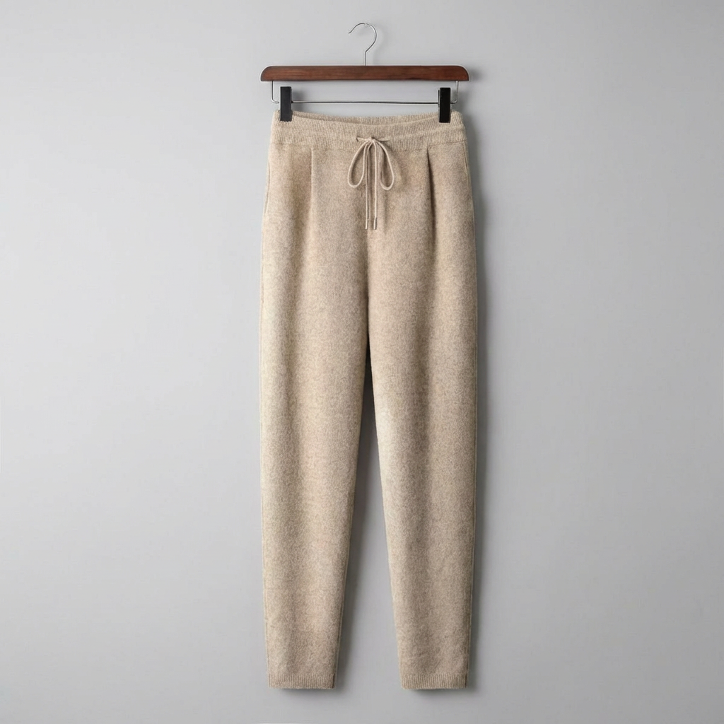 MEN’S TROUSERS | CASHMERE | DRAWSTRING | LEISURE | RELAXED FIT