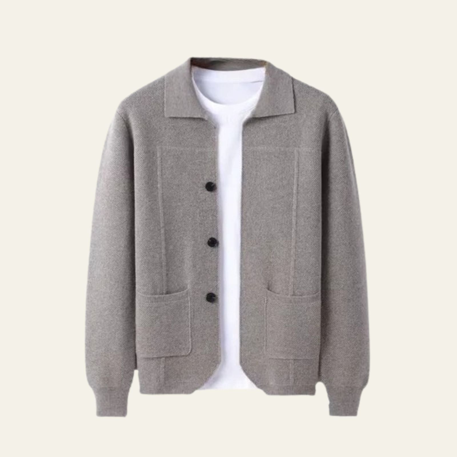 Men’s Merino Wool Overshirt | Button Front