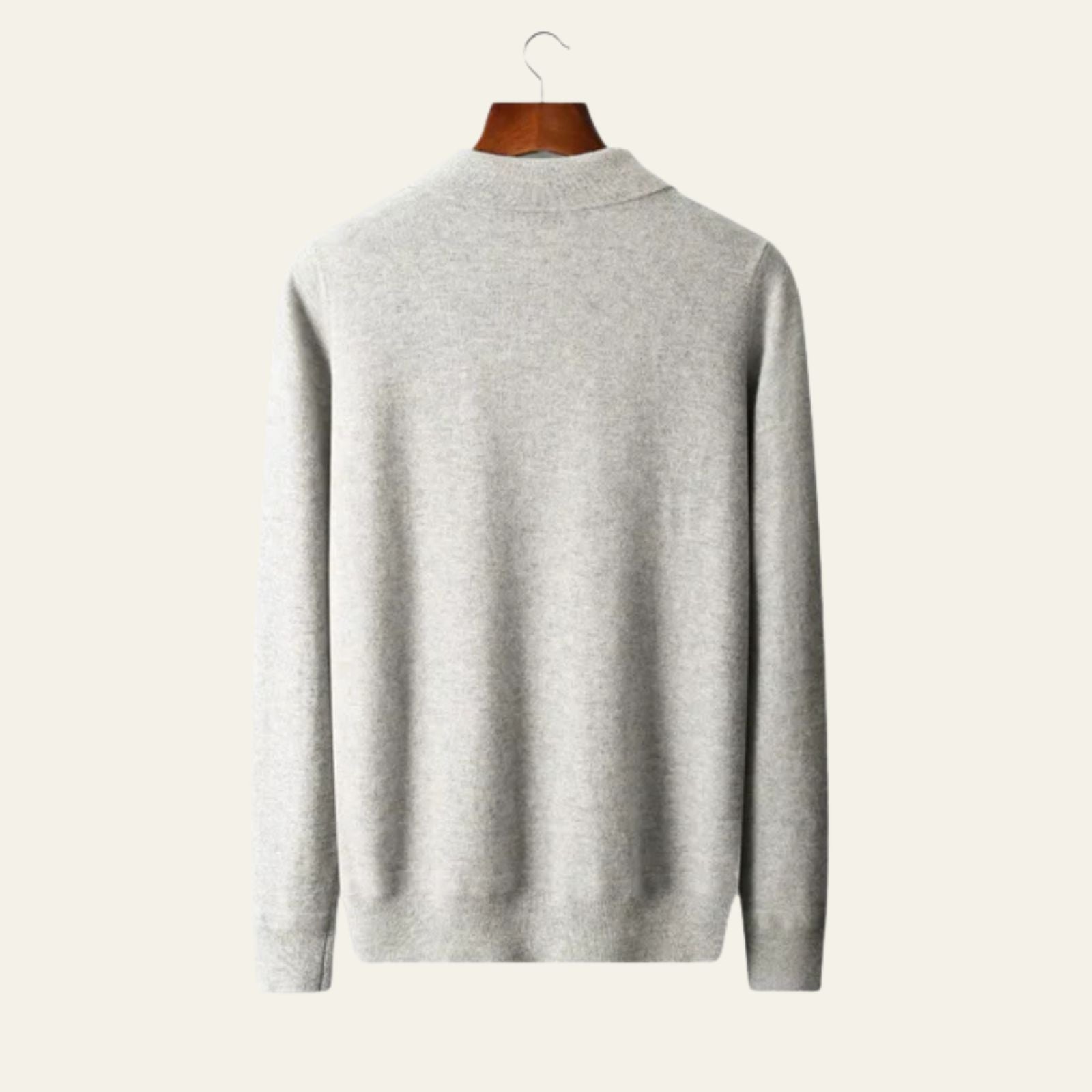 Men’s Merino Wool Quarter Zip Polo | Long Sleeve, Layering