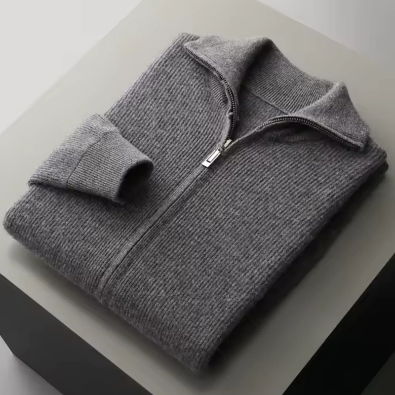 Men’s Zip Vest | Knit Merino Wool Blend