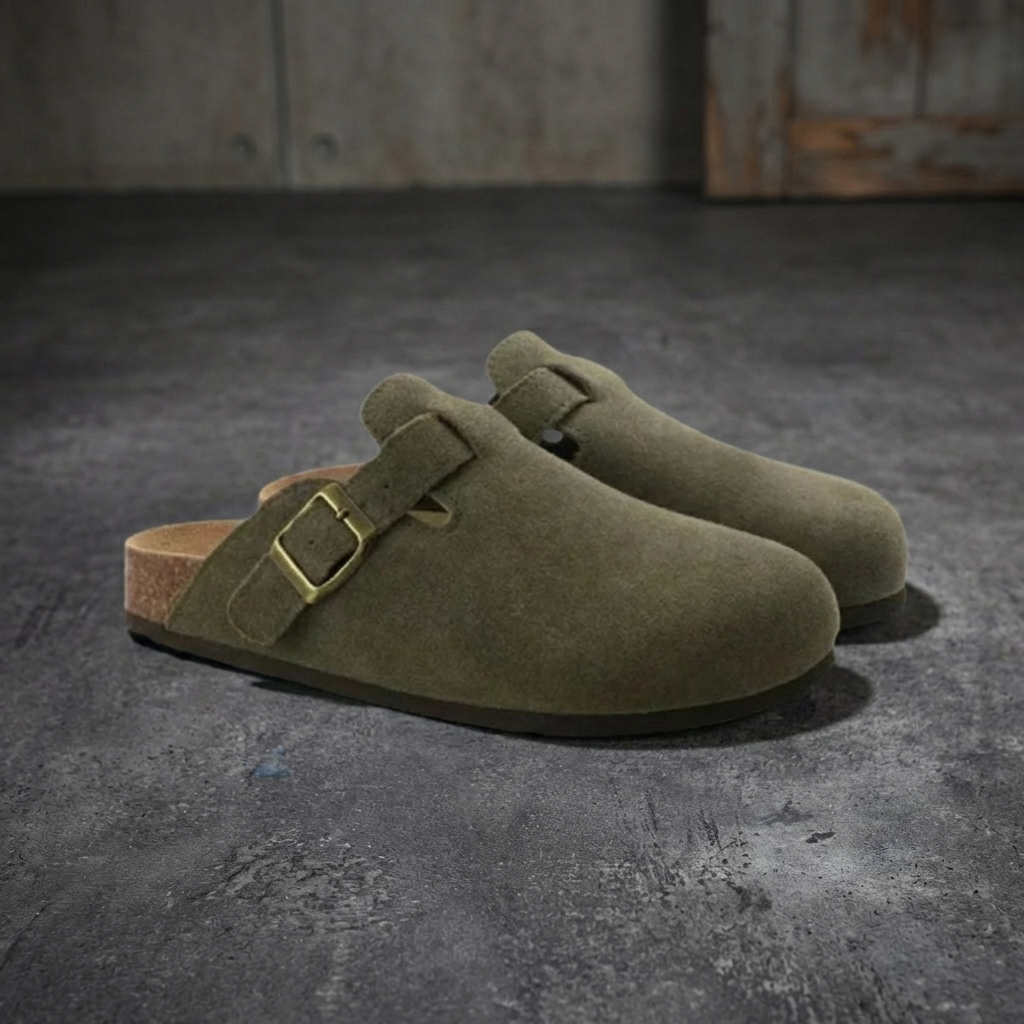 MEN’S CLOGS | SLIP-ON | VEGAN SUEDE | ANKLE