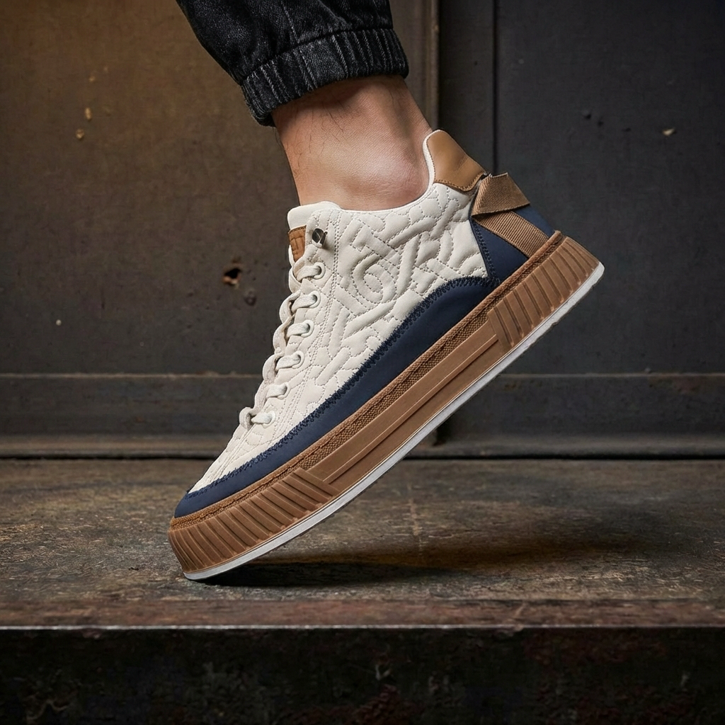 MEN’S SNEAKERS | COURT | QUILTED SYNTHETIC | VEGAN PANELS