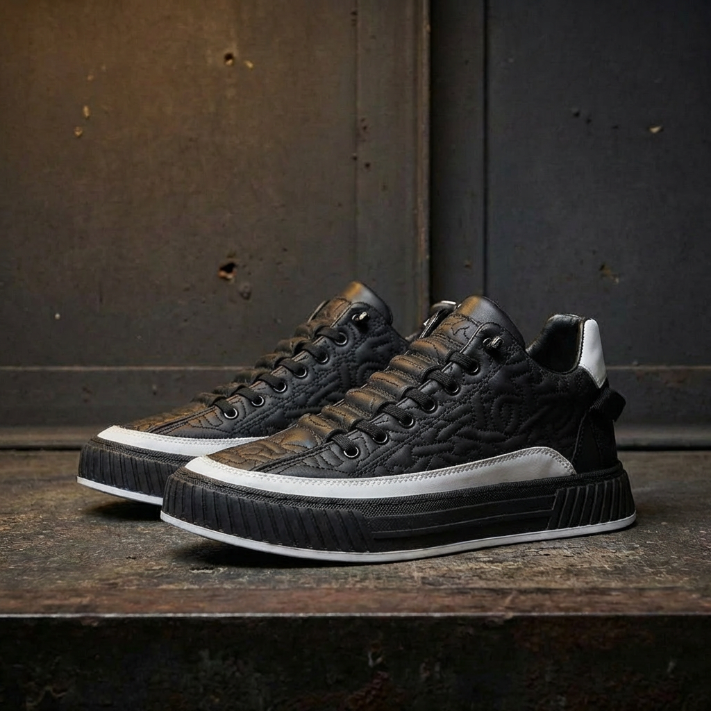 MEN’S SNEAKERS | COURT | QUILTED SYNTHETIC | VEGAN PANELS
