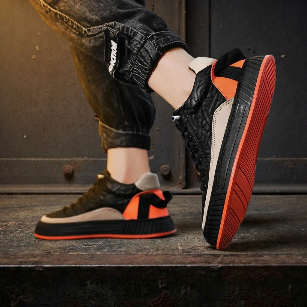 MEN’S SNEAKERS | COURT | QUILTED SYNTHETIC | VEGAN PANELS
