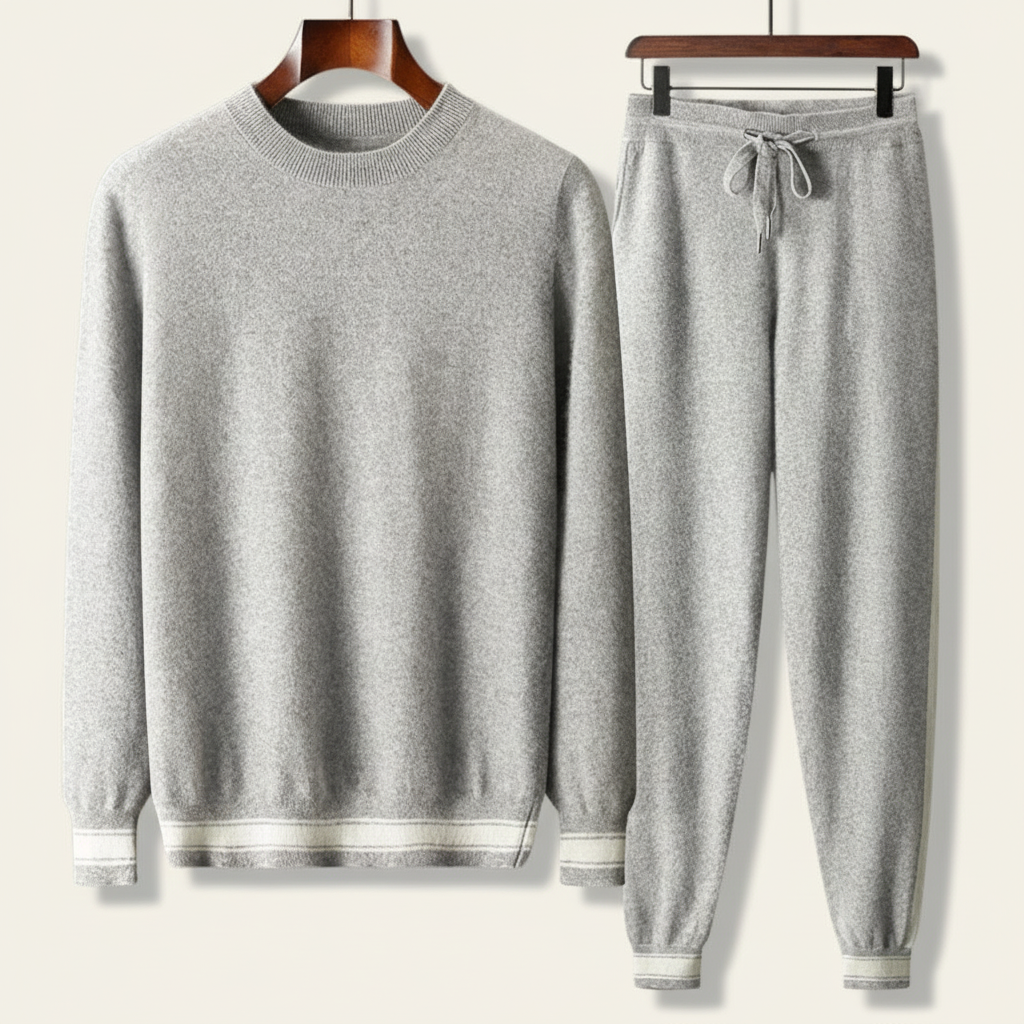 MEN’S LOUNGE SET | WOOL BLEND | TOP & TROUSERS